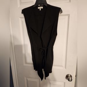 BLACK BELTED Vest By MONTEAU